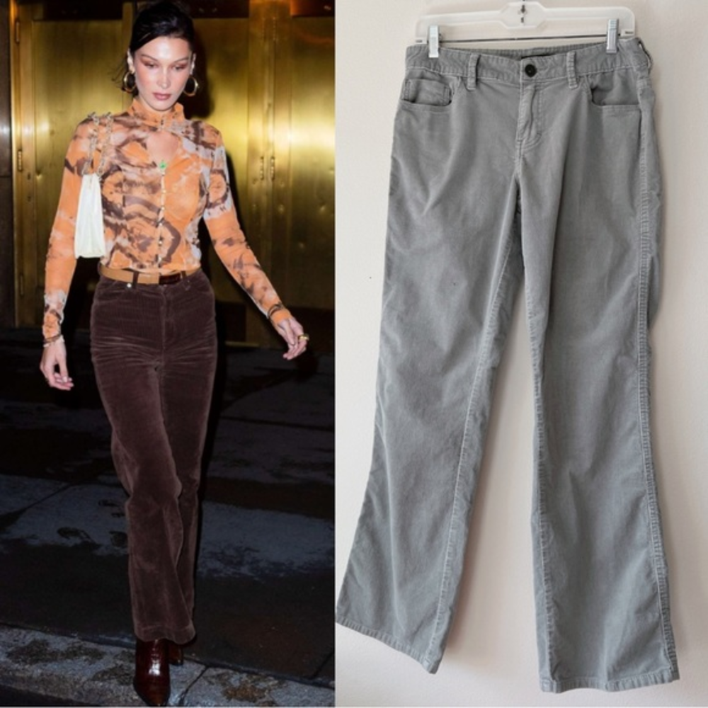 Calvin Klein light‎ gray corduroy pants size 10